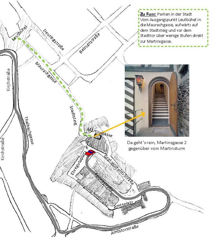 Anfahrtsplan zur Burg